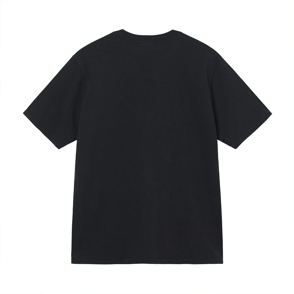 Stussy No. 4 Pigment Dyed T Shirt - Black - back