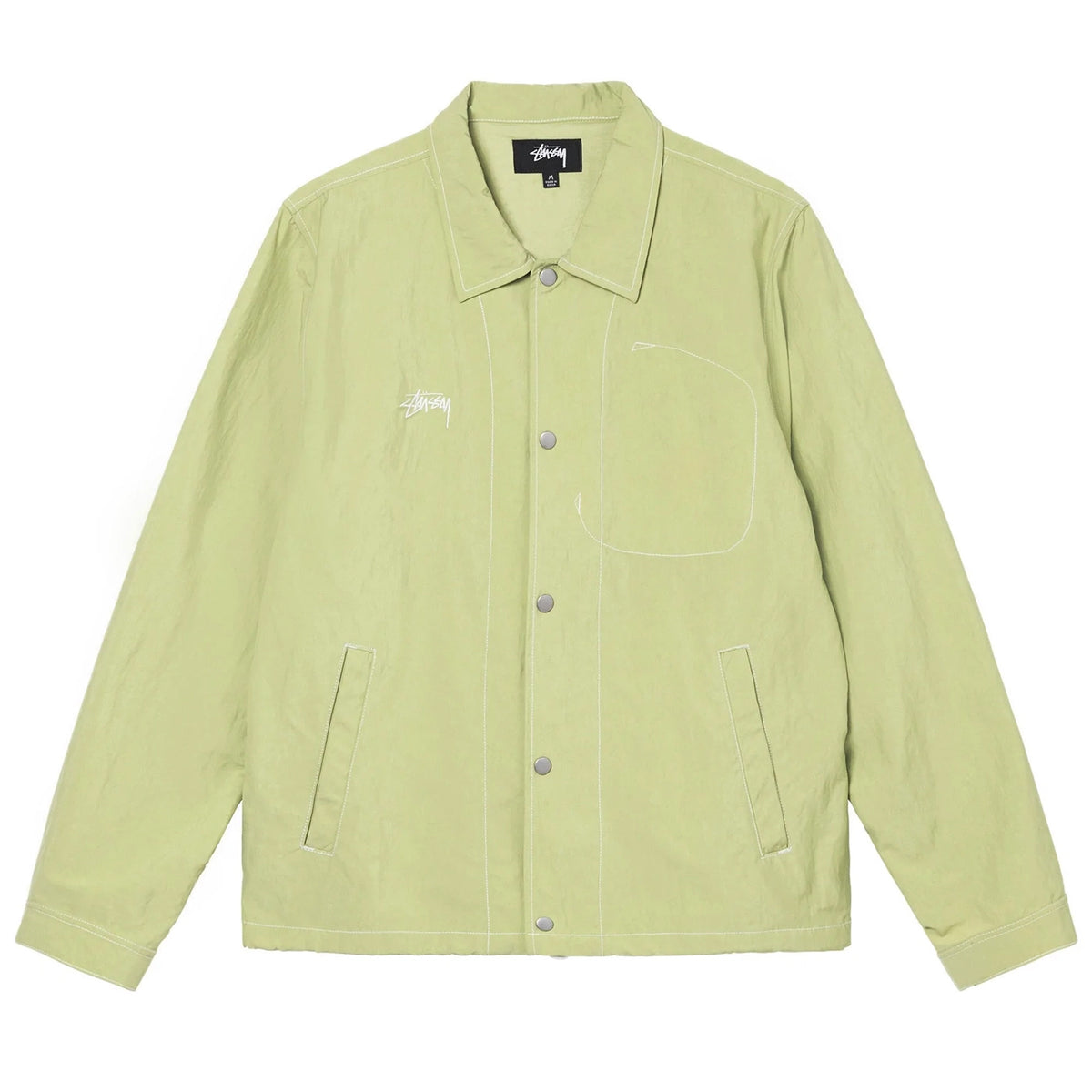 Stussy coach jacket yellow new arrivals