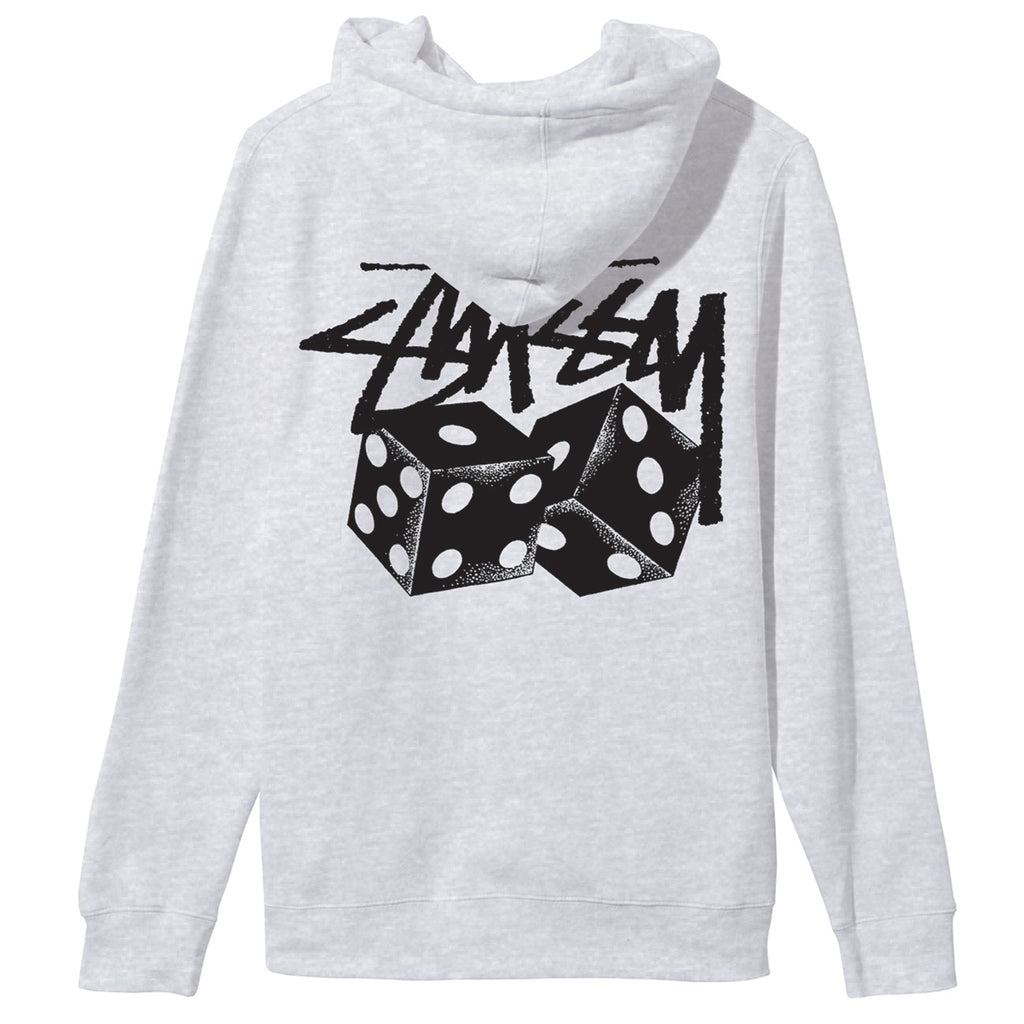 Stussy Pair of Dice Hoodie in Ash Grey