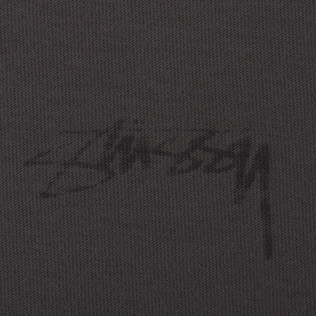 Stussy Pigment Dyed Inside Out Crew T Shirt - Black - closeup
