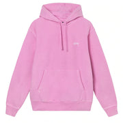 Stock Logo Hoodie in Pink by Stussy Bored of Southsea