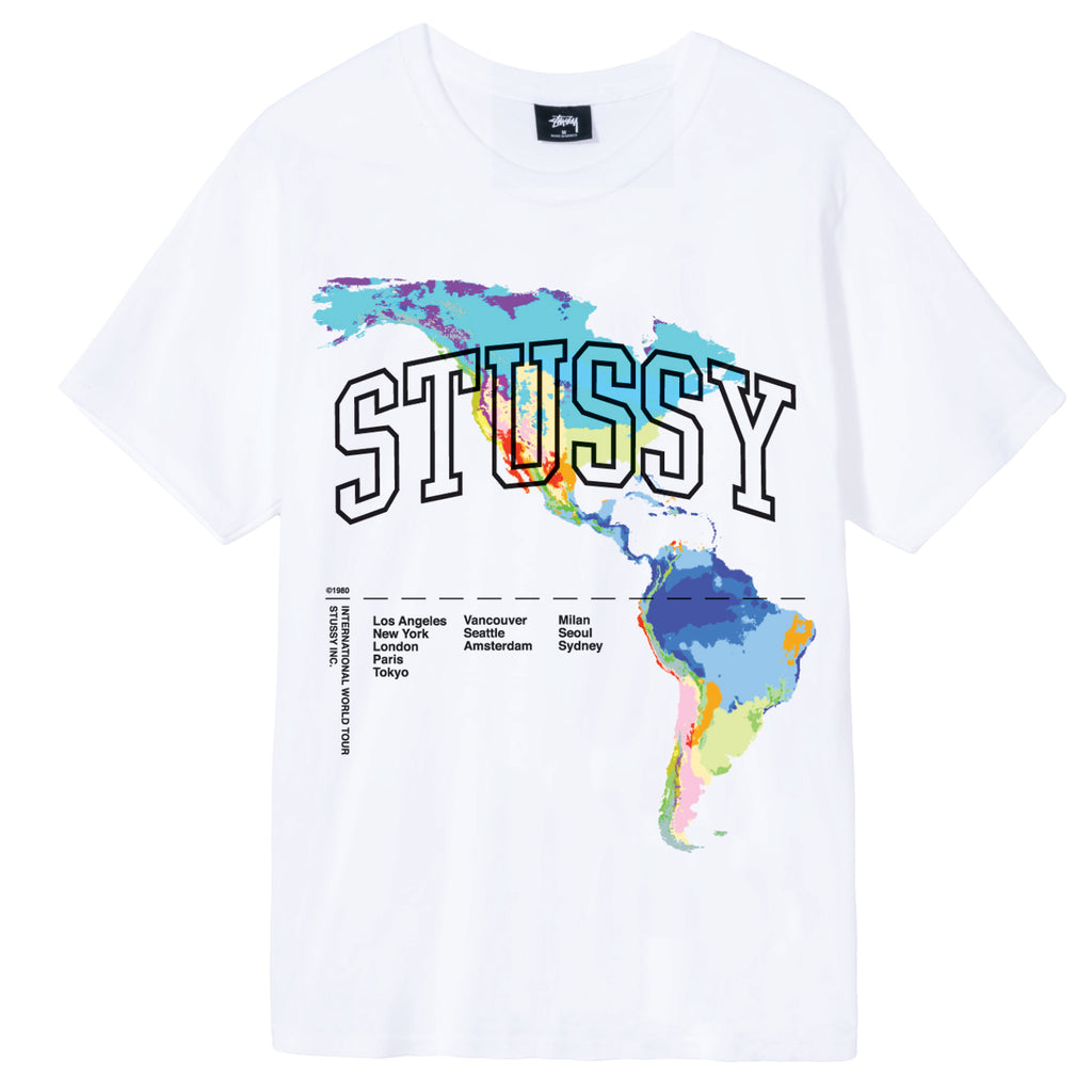 Stussy Thermal T Shirt in White