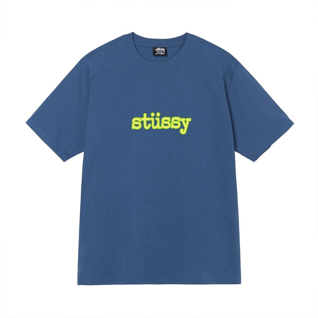 Stussy Surf Tomb Pigment Dyed T Shirt - Black - front