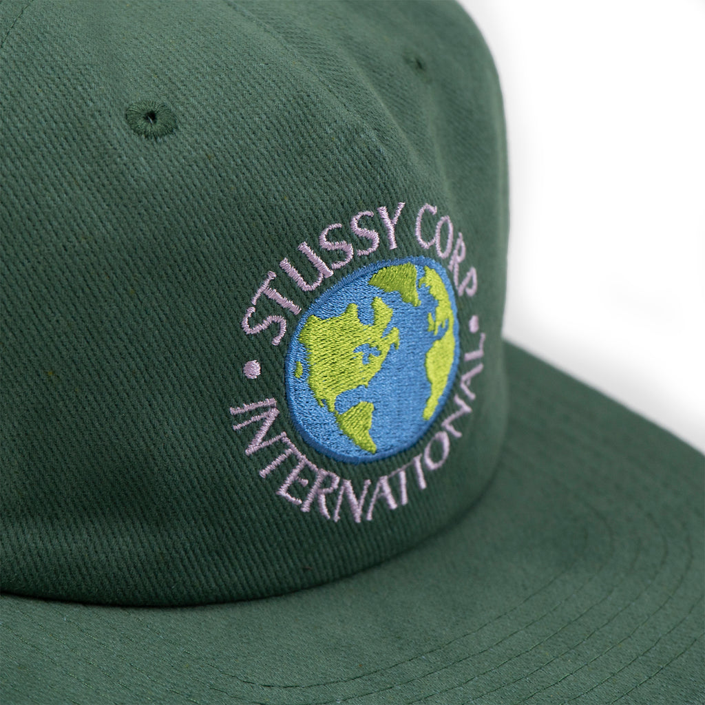 Stussy Utopia Strapback Cap - Green - Front2