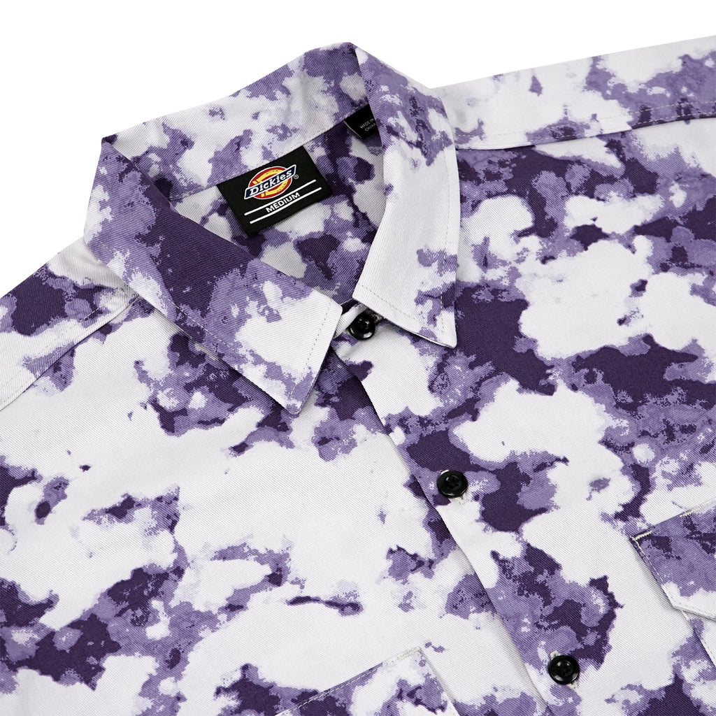 Dickies Sunburg Shirt in Purple Gumdrop - Detail