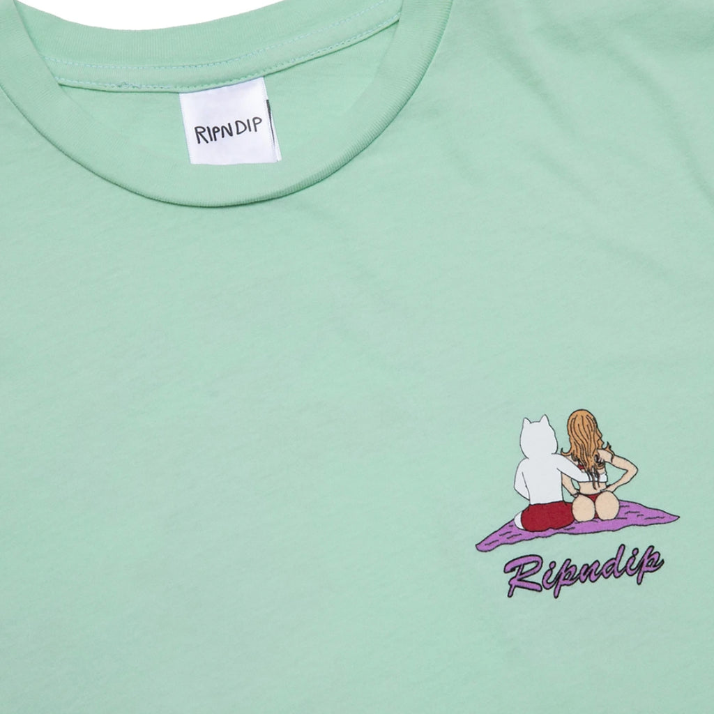 RIPNDIP Suns Out Buns Out T Shirt in Mint - Print