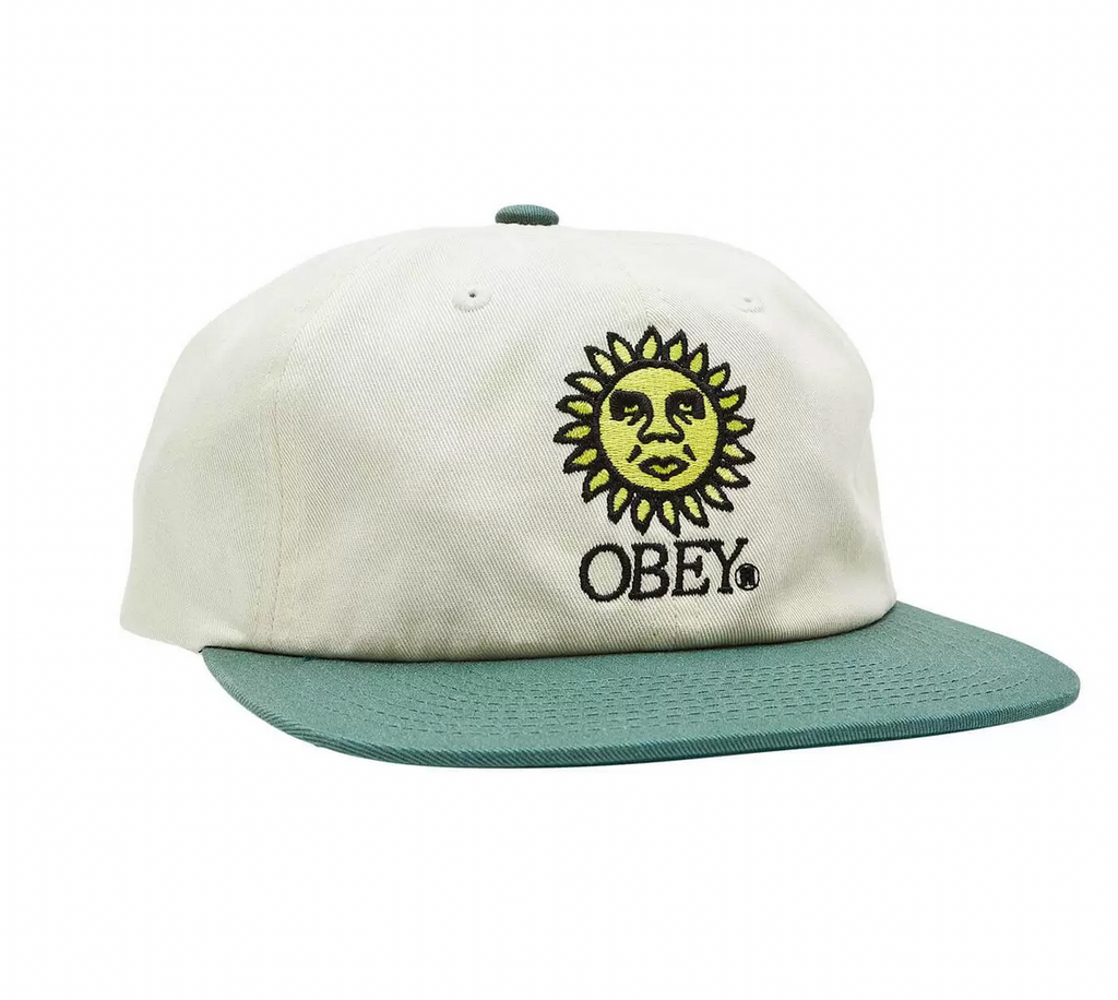 Obey Clothing Sunshine 6 Panel Cap - Unbleached / Multi