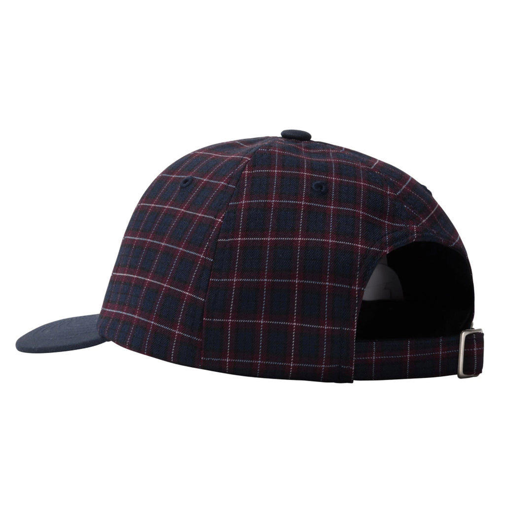 Stussy Plaid 2 Tone Low Pro Cap in Navy - Back
