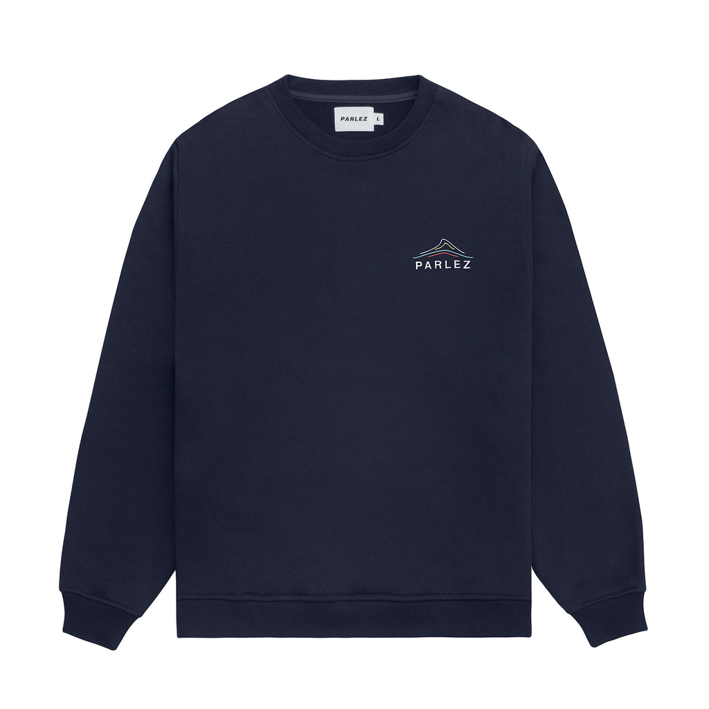 Parlez Swan Crew Sweatshirt - Navy - front