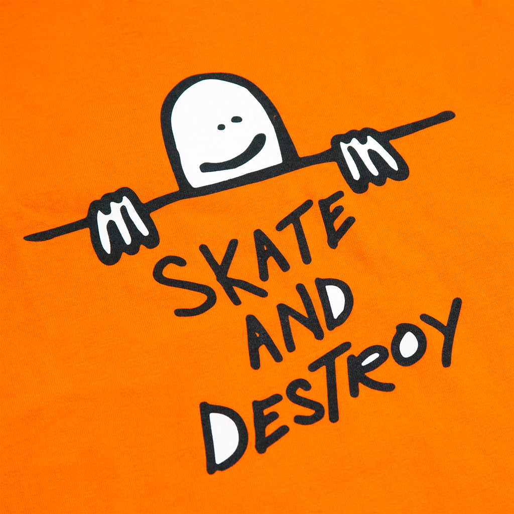 Thrasher Gonz Sad Logo T Shirt in Orange - Print 