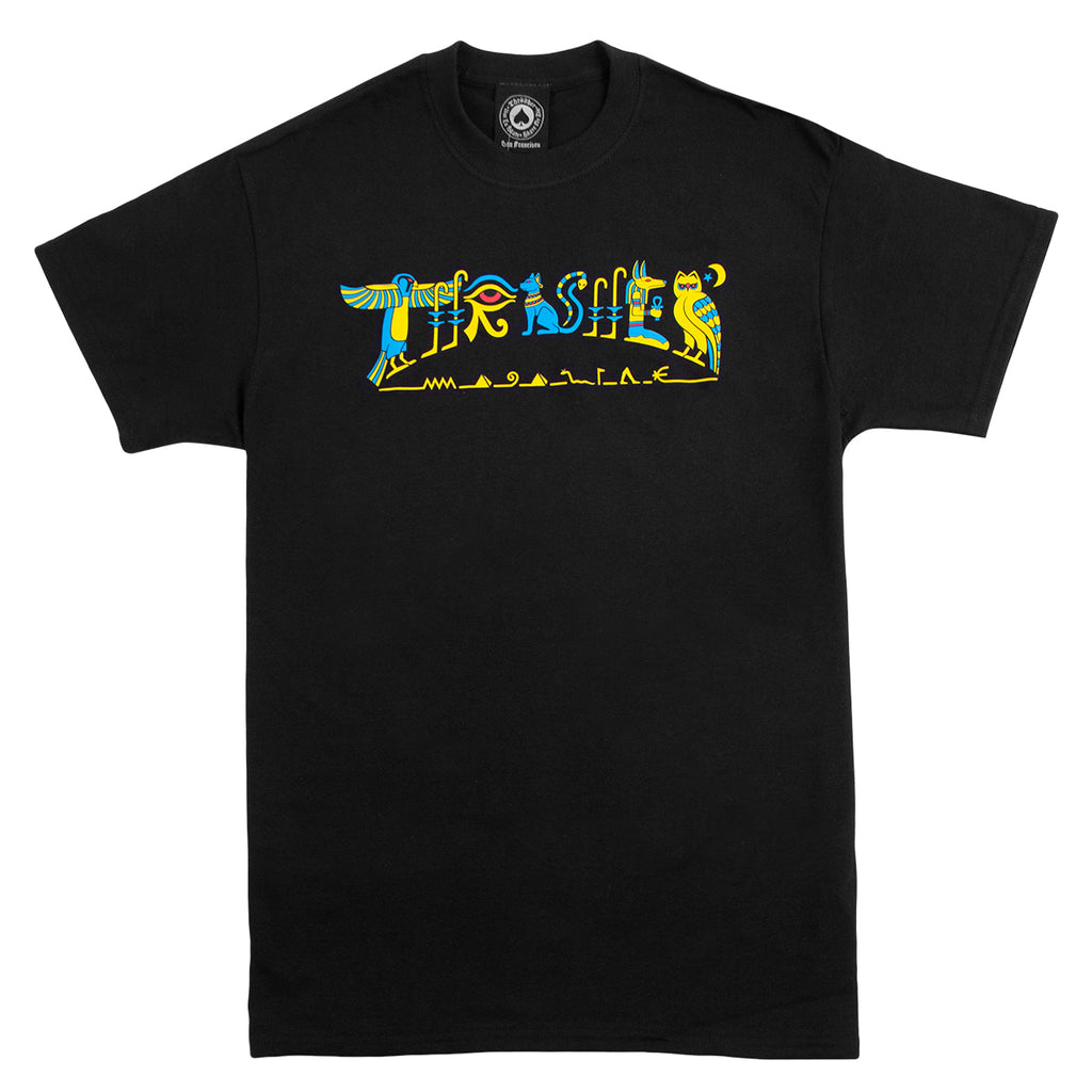Thrasher Magazine Hieroglyphic T Shirt in Black