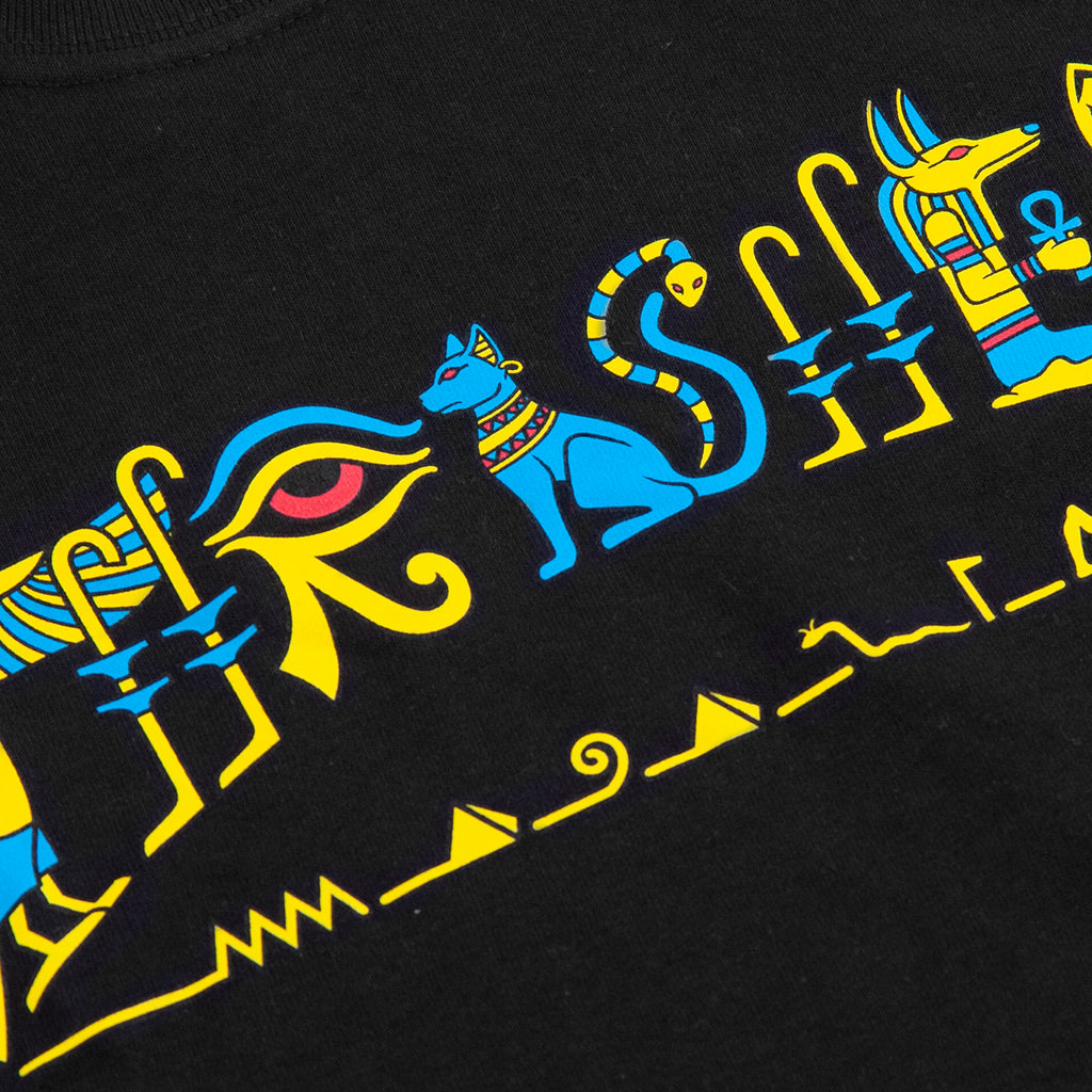 Thrasher Magazine Hieroglyphic T Shirt in Black - Print