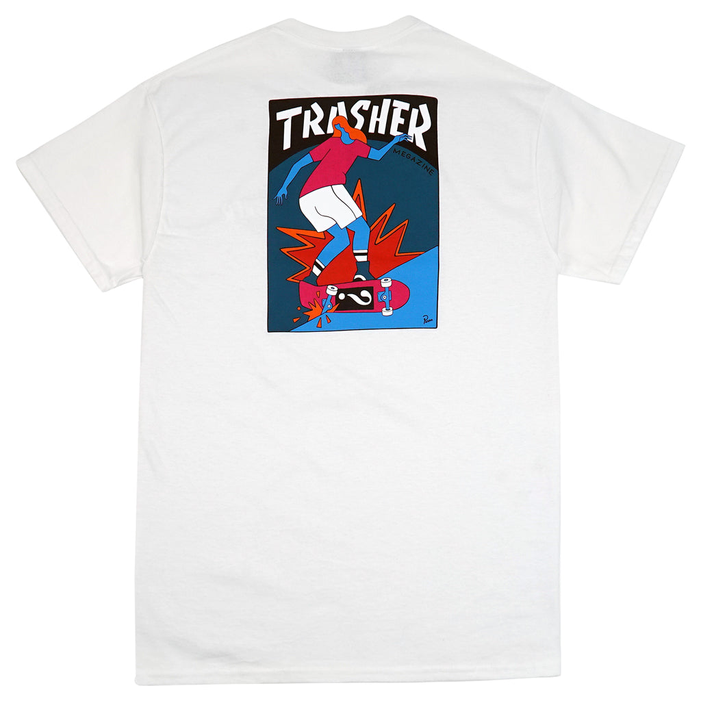 Thrasher Trasher Hurricane T Shirt - White - back