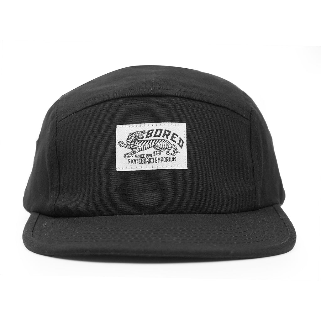 Bored of Southsea Daily Use 5 Panel Cap in Black - Front