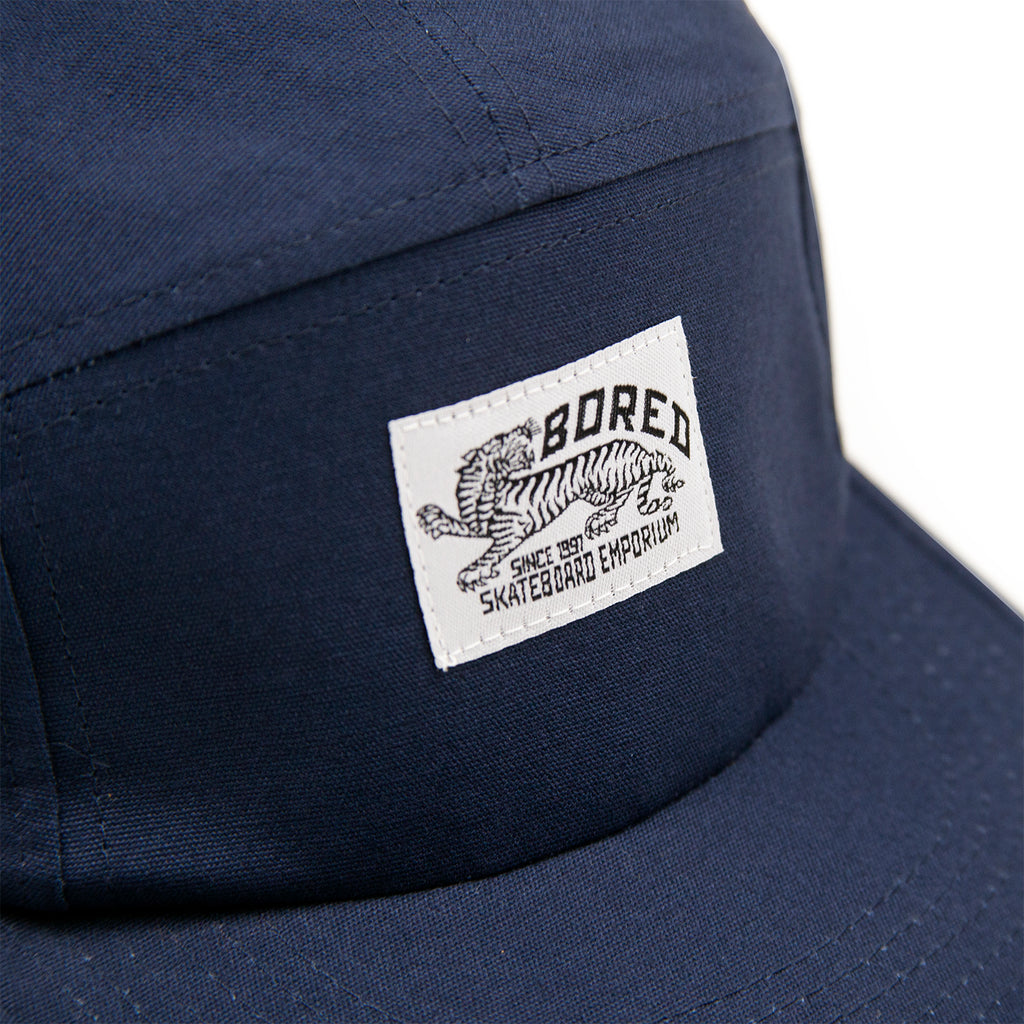 Bored of Southsea Daily Use 5 Panel Cap in Navy - Detail
