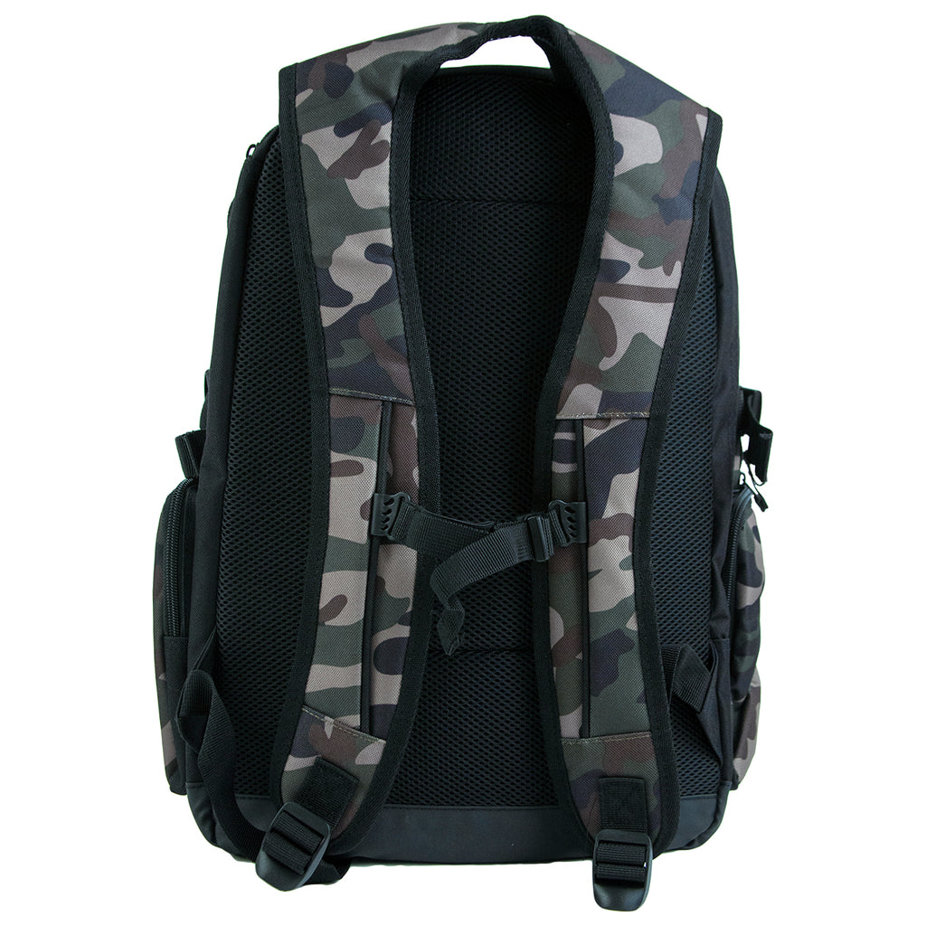 Bored of Southsea Daily Use Skate Backpack in Camo - Back