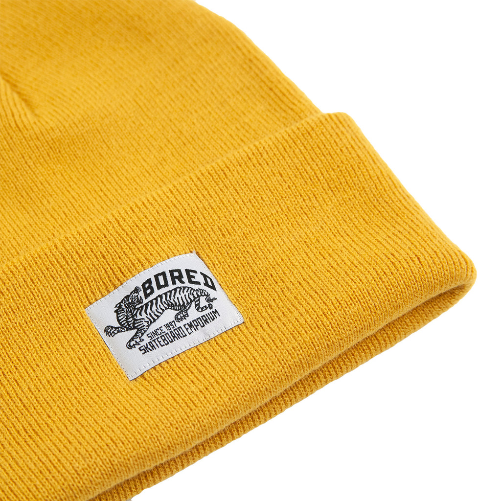 Bored of Southsea Daily Use Beanie in Mustard - Detail