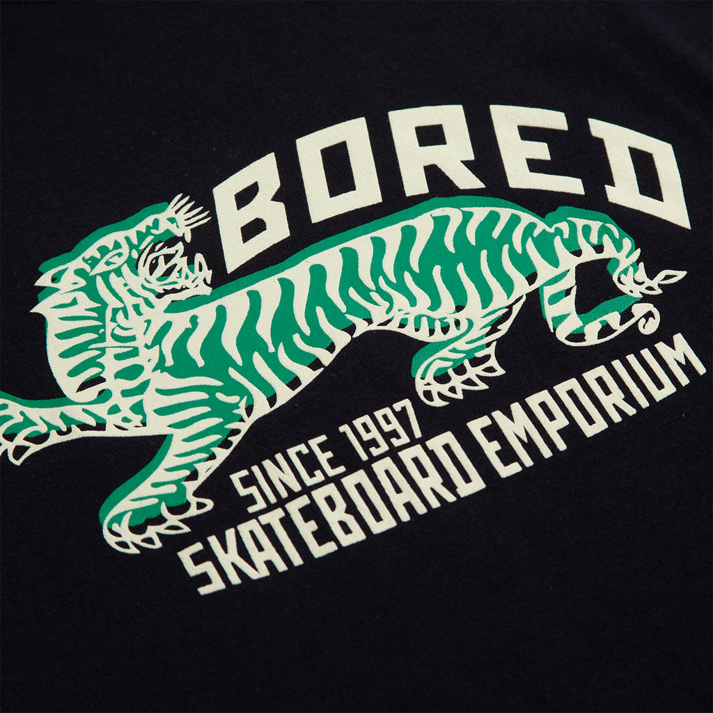 Bored of Southsea Tiger Emporium T Shirt in Black - Print