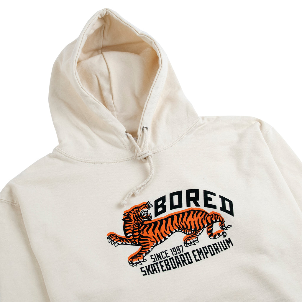 Bored of Southsea Tiger Emporium Hoodie in Vanilla 