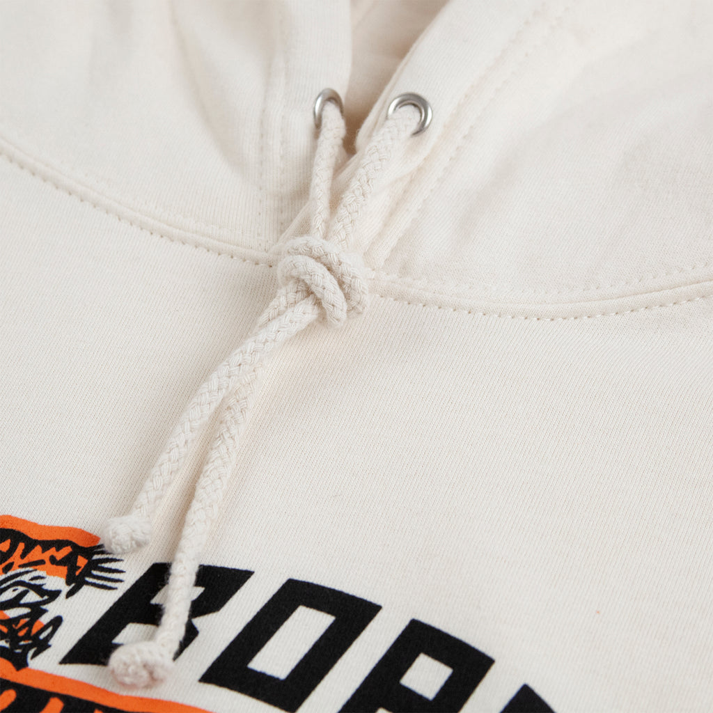 Bored of Southsea Tiger Emporium Hoodie in Vanilla - Drawstrings