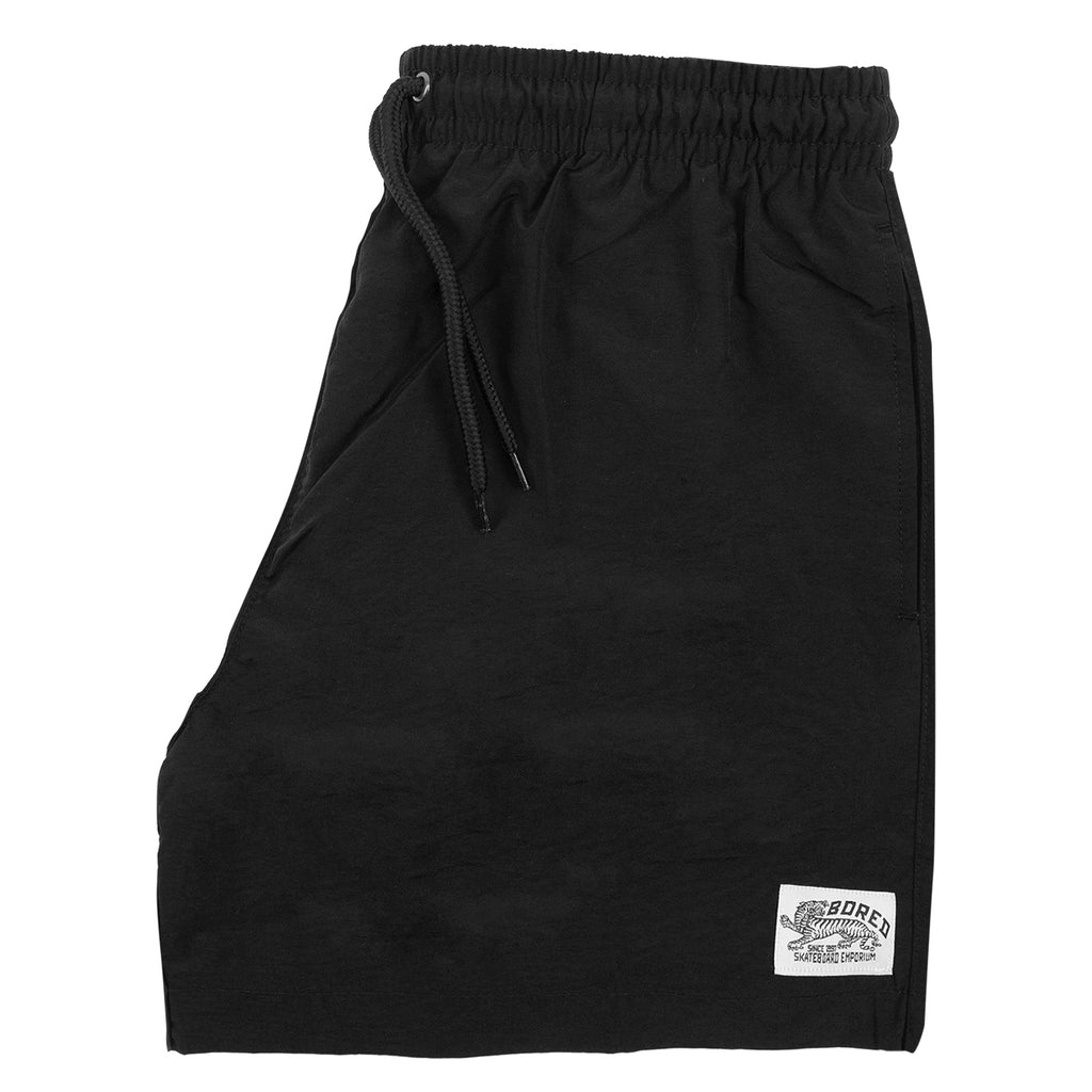 Bored of Southsea Daily Use Swim Short Black - Front branded
