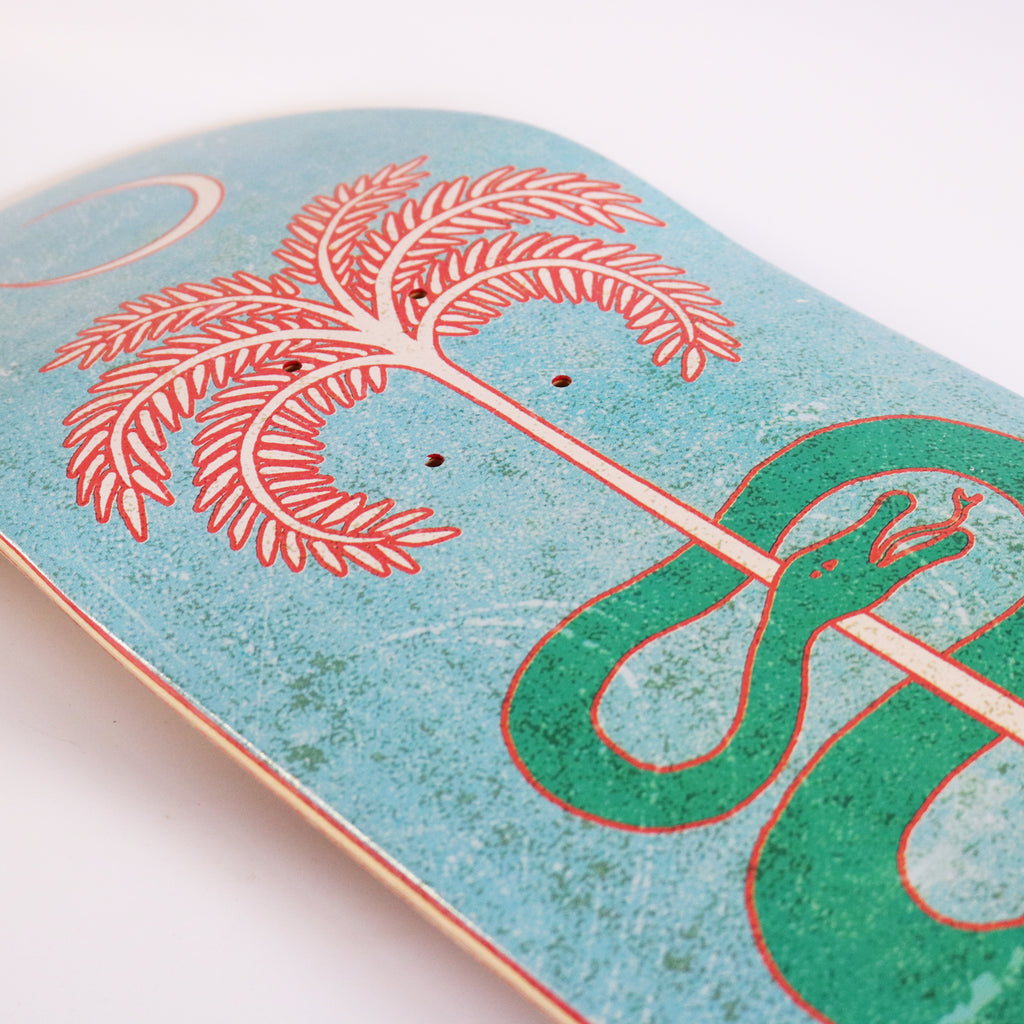 Skateboard Cafe Tree of Life Skateboard Deck  - Green - closeup2