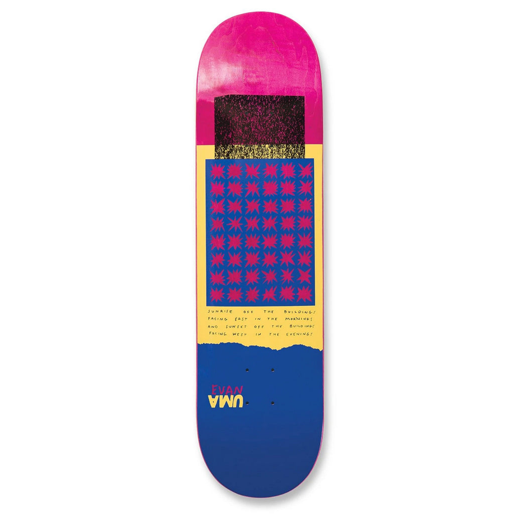UMA Landsleds Sunrise Evan Skateboard Deck - 8.25" - top
