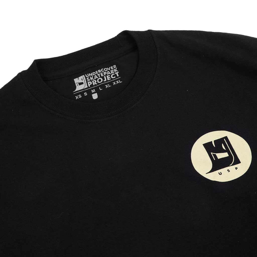 Undercover Skatepark Project L/S Logo T Shirt in Black - Detail