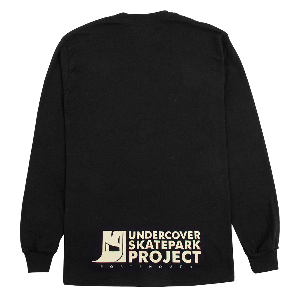 Undercover Skatepark Project L/S Logo T Shirt in Black - Back