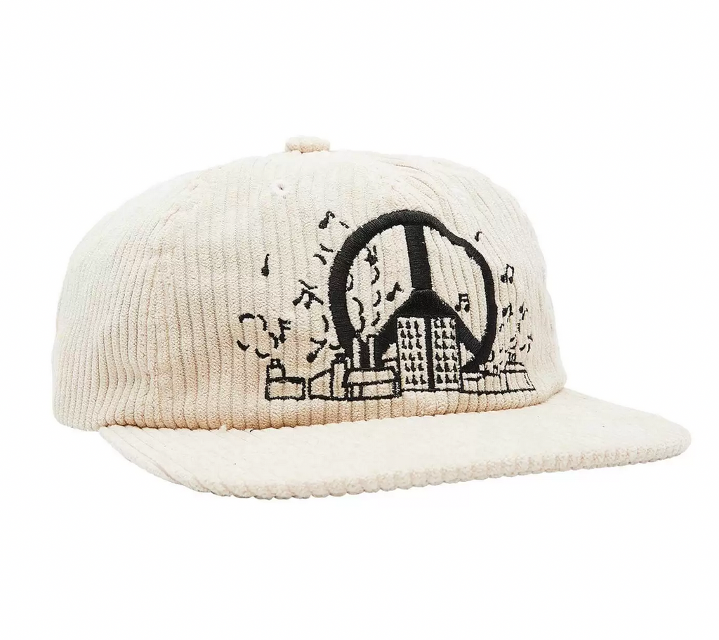 Obey Clothing Uptown 6 Panel Strapback Cap - Unbleached - main