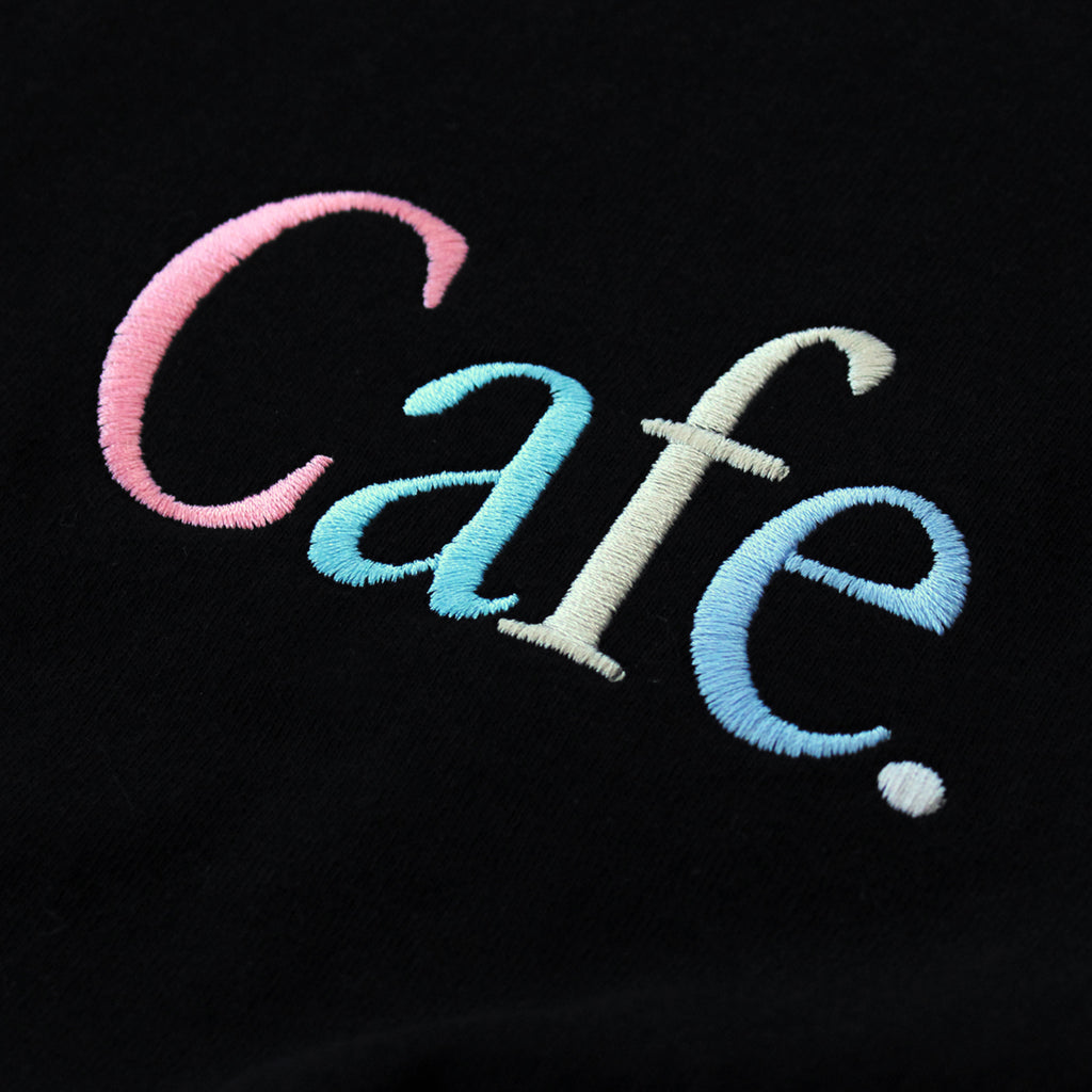Skateboard Cafe Wayne T-Shirt  - Black - closeup