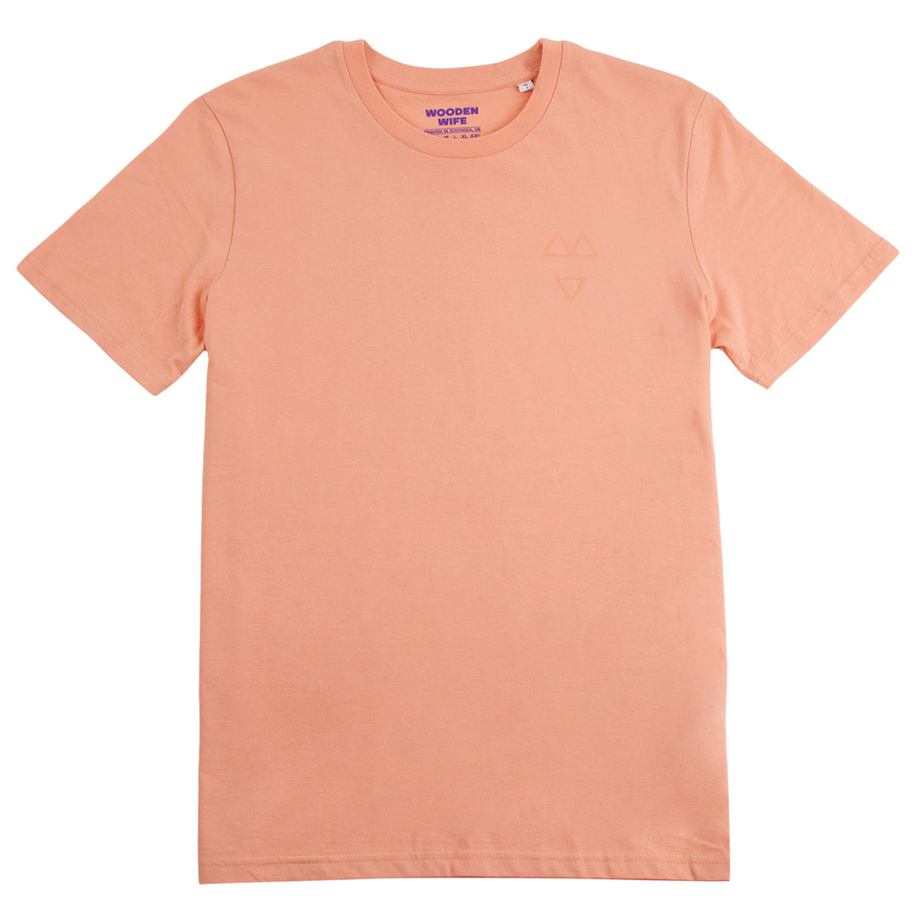 Wooden Wife Tonal T Shirt in Sunset Orange