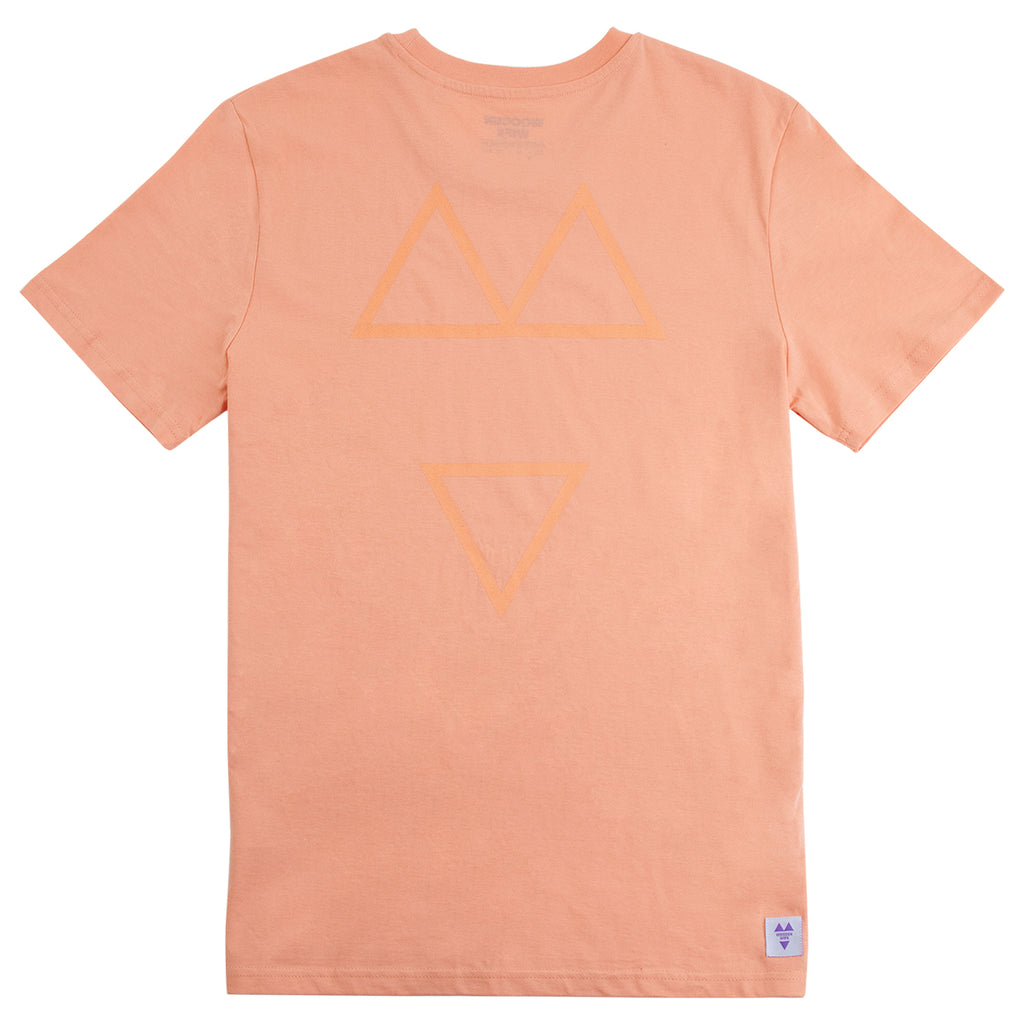 Wooden Wife Tonal T Shirt in Sunset Orange - Back Print