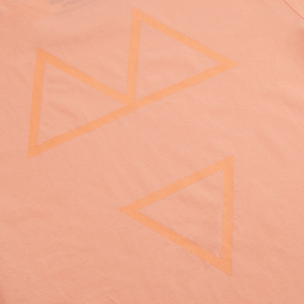 Wooden Wife Tonal T Shirt in Sunset Orange - Print Back