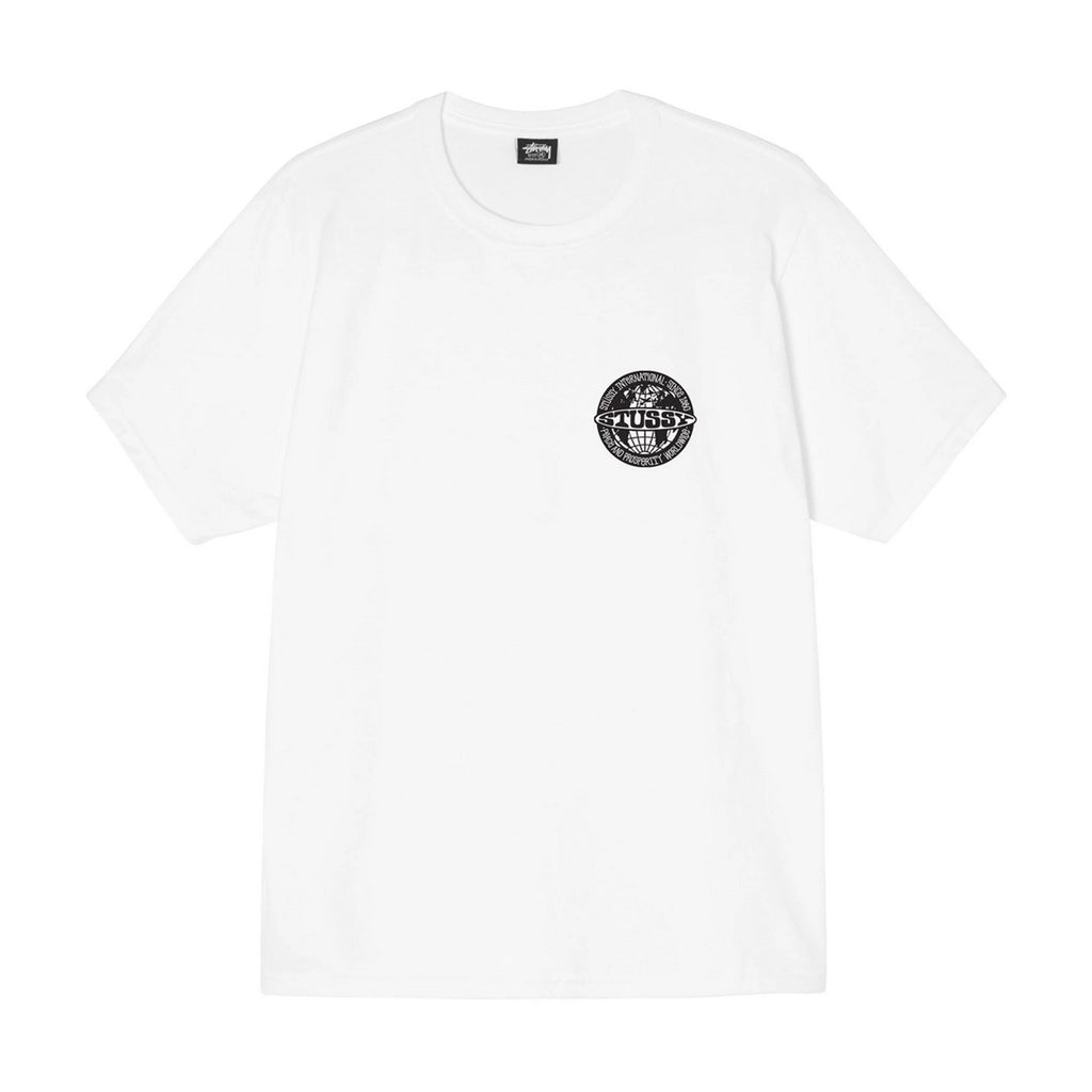 Stussy Worldwide Dot T Shirt - White - front