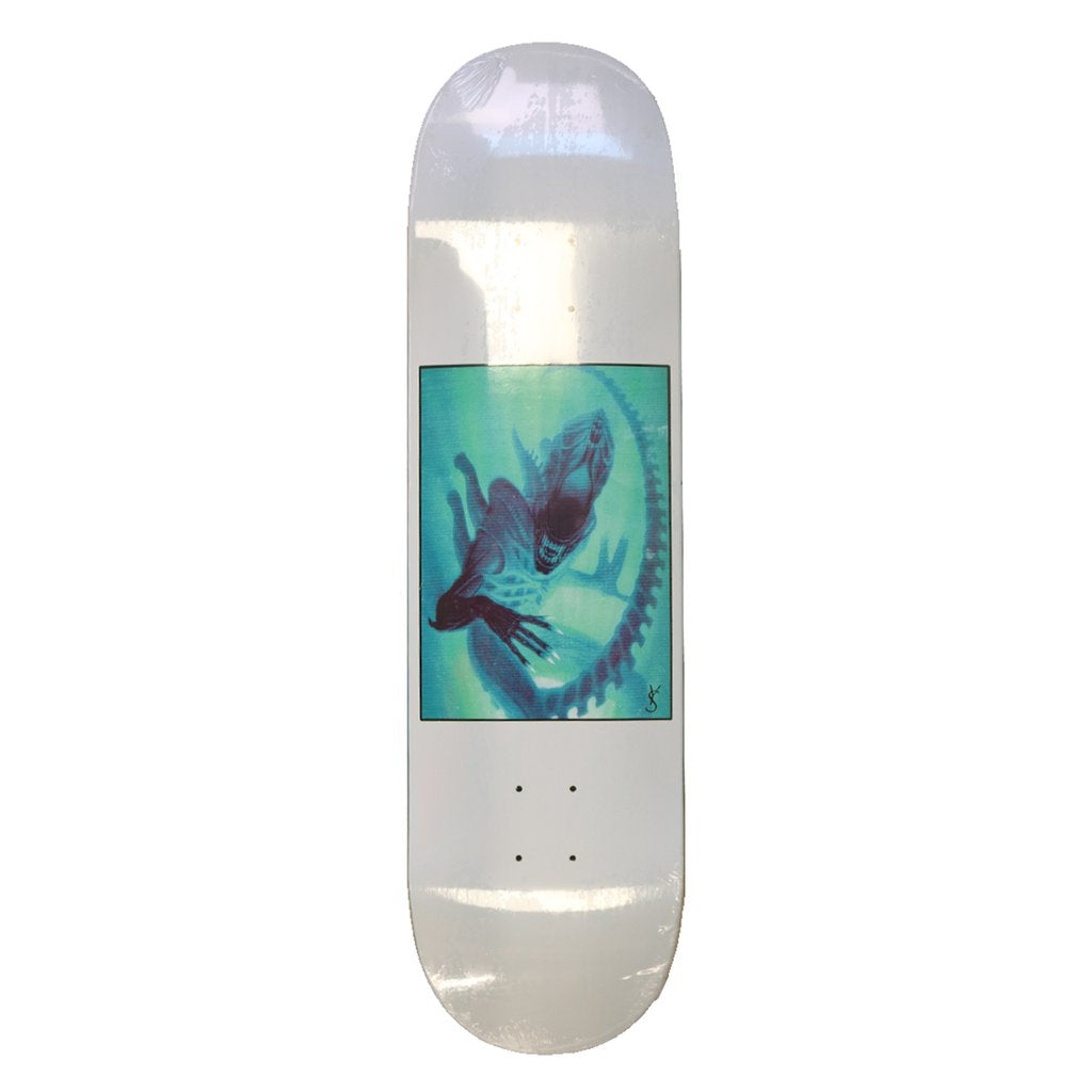 Yardsale Xenomorph Light White Skateboard Deck - 8.5"