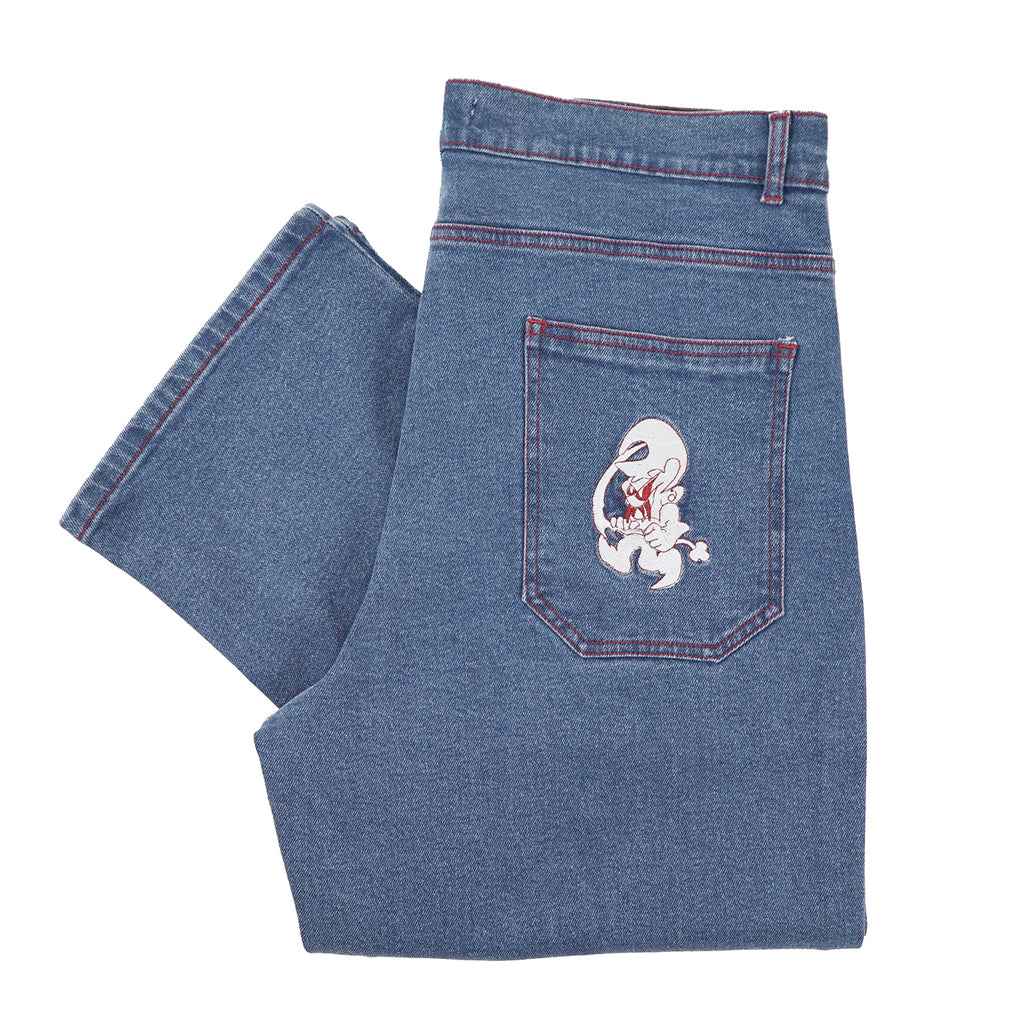 Yardsale Goblin Jeans - Light Denim - fold