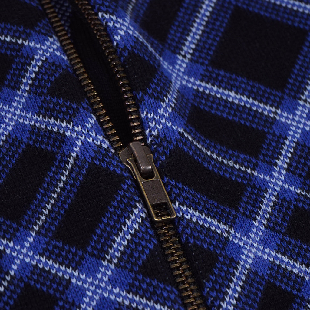 Yardsale Riviera Zip Knit - Black / Blue - zip2