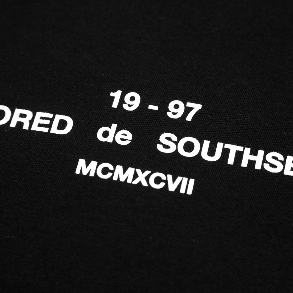 Bored of Southsea BDG T Shirt in Black - Print 2