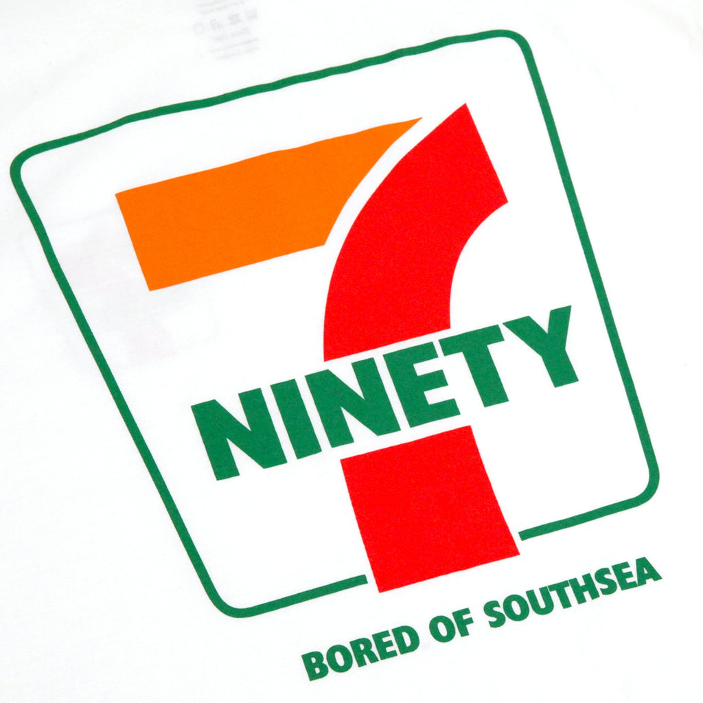Bored of Southsea Ninety Seven T Shirt in White - Back Print