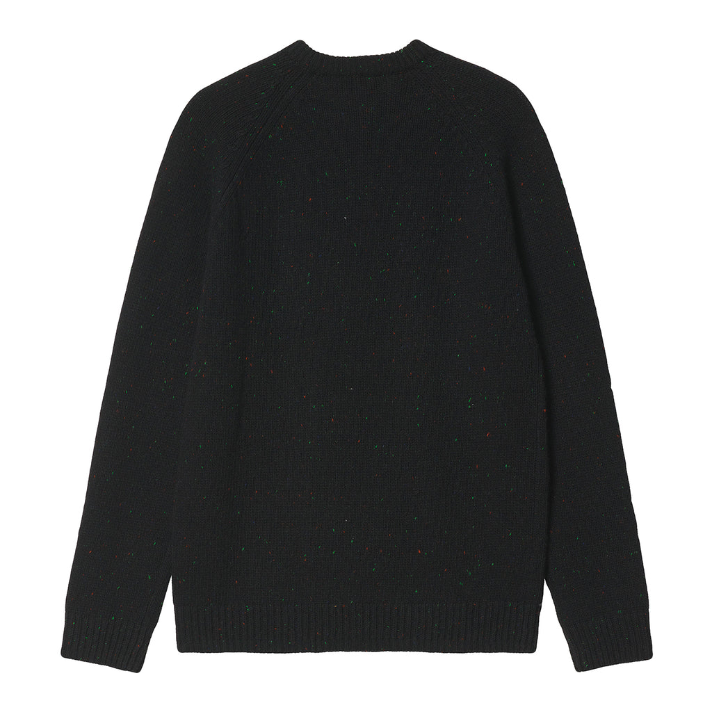 Carhartt WIP Anglistic Sweater in Speckled Black - Back