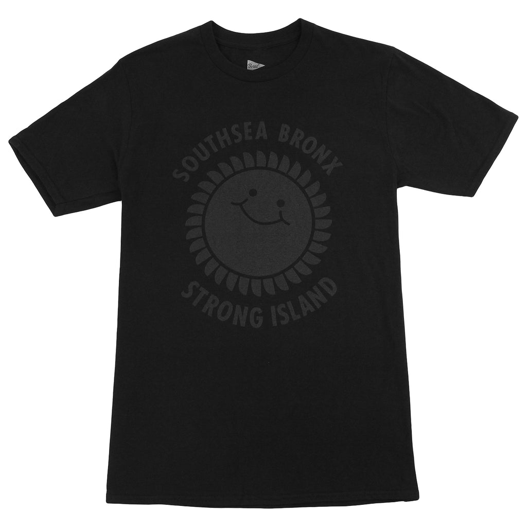 Southsea Bronx Strong Island T Shirt in Black on Black