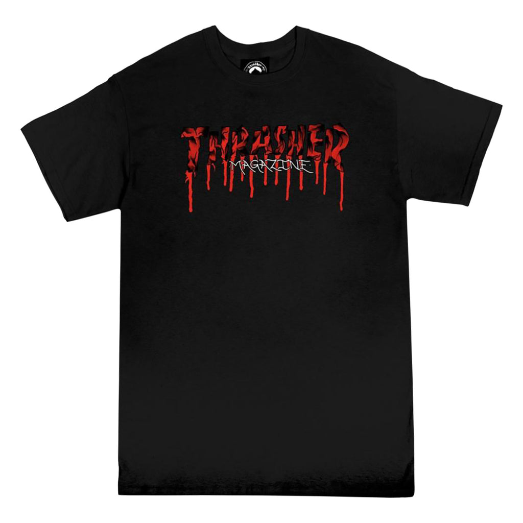 Thrasher Magazine Blood Drip T Shirt - Black - main