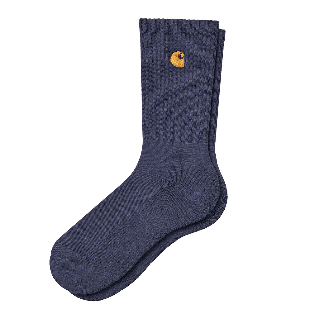 Carhartt WIP Chase Socks in Cold Viola / Gold