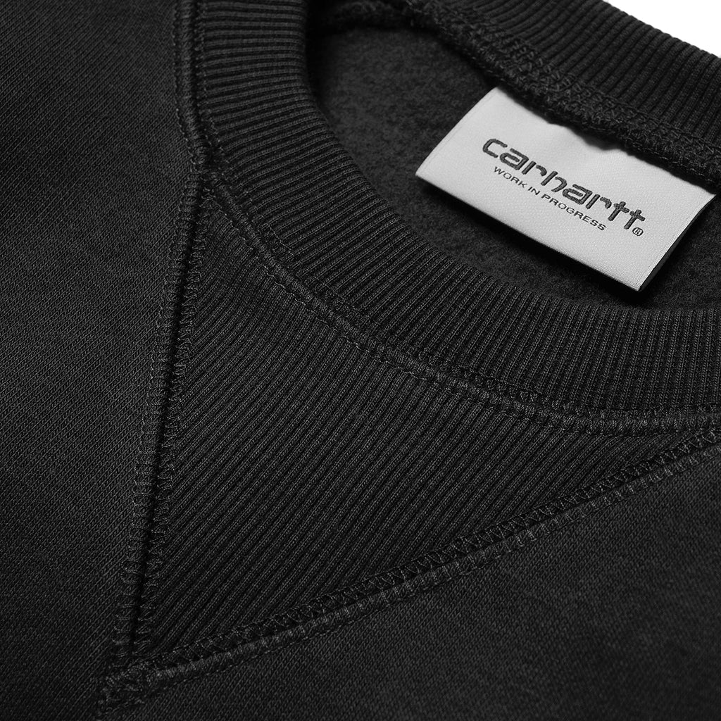 Carhartt WIP Chase Sweatshirt in Black / Gold - Detail