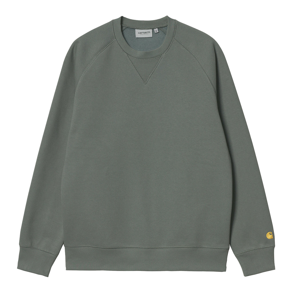Carhartt WIP Chase Sweatshirt - Thyme / Gold -front