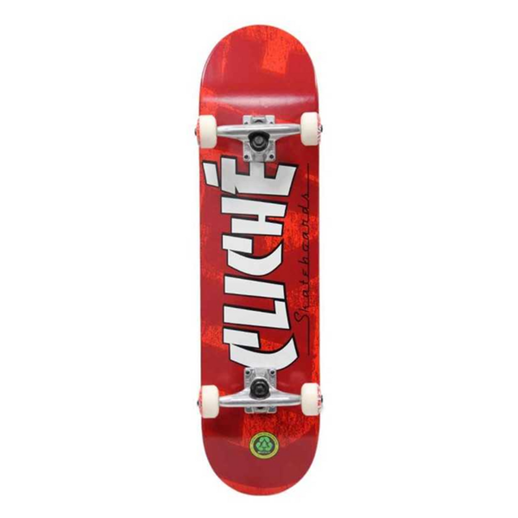 Cliche Skateboards Banco Red Youth Complete Skateboard - 7" - main