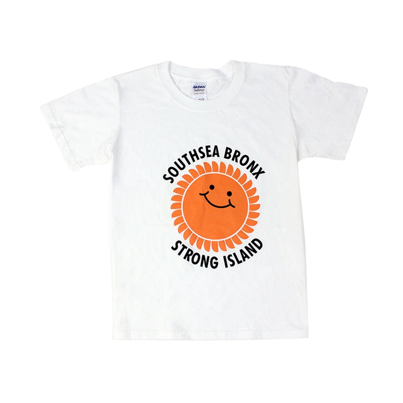 Southsea Bronx Strong Island Kids T Shirt in White