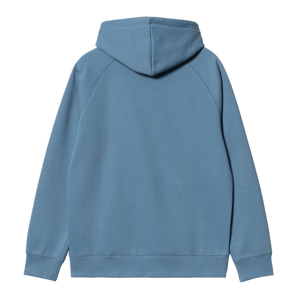 Carhartt WIP Hooded Chase Sweat Hoodie - Icy Water / Gold - back