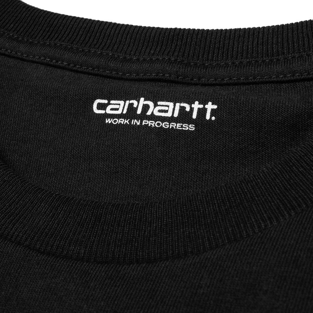 Carhartt WIP L/S Chase T Shirt in Black / Gold - Collar
